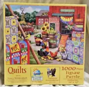 SUNSOUT Quilts Nancy Wernersbach 1000 pc Jigsaw Puzzle Eco Friendly NEW SEALED
