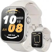 Smart Watch for Men Women with Bluetooth5.4 IP68 Waterproof Sleep Tracking,1.69''TFT Display Fitness Tracker with Calorie Counter Fitness Watch Activity Trackers Pedometer Android & iOS (White)