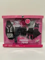 Barbie Fashion Fever black silver pink K8494 K8495 12+ pieces NRFB New