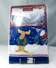St. Nicholas Square THE WINTER FRIENDS COLLECTION 52" X 52" Tablecloth New