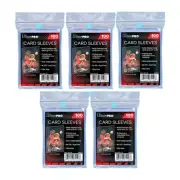 100 Ultra PRO Clear Card Sleeves - 5 Packs