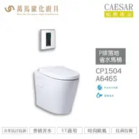 在飛比找樂天市場購物網優惠-CAESAR 凱撒 P排落地省水馬桶 CP1504 A646