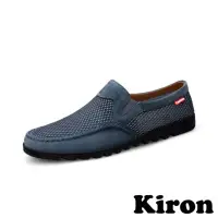 在飛比找momo購物網優惠-【Kiron】網面樂福鞋/舒適透氣網面拼接百搭樂福鞋-男鞋(