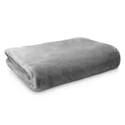 Ardor Boudior Lucia Luxury Plush Velvet Blanket Home Bedding Silver
