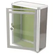 Locking Mailbox Wall Mount Transparent Home Easy to Install