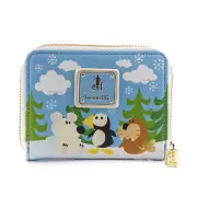 Loungefly Elf Buddy and Friends Winter Snow Christmas Zip Around Wallet
