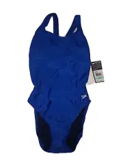 C1 Speedo Women'S Solid Super Prolt Durable One Piece Swimsuit Speedo Blue 34