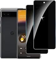 Lyphpe 【2 Pack】 Privacy Screen Protector for Google Pixel 6A 9H Tempered Glass Anti-Spy Private Film Compatible for Google Pixel 6A Case Friendly Easy Installation