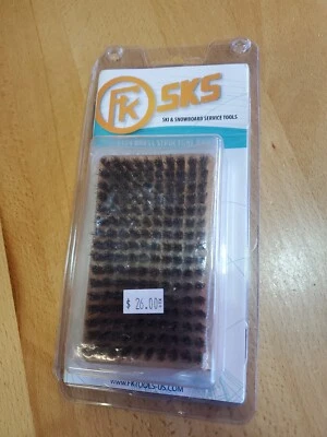 FK SKS 3324 Brass Structure Ski and Snowboard Tuning Wax Brush