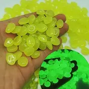 HQSGDMN Glow in The Dark Rocks, Garden Stones Glowing Rubble for Outdoor Indoor Decoration Yards Lawns Walkway Decorative (Color : Yellow, Size : 1200pcs)