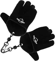 BESPORTBLE 2pcs Portable Heat Resistant Gloves with Slip Grip Durable Fireproof Gloves for Safe Handling Outdoor Cooking and Fishing Activities