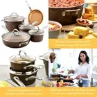 9 Piece Nonstick Cookware Pots & Pans Kitchen Set Saucepan Dutch Oven Frying Pan