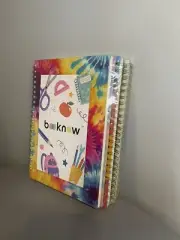 Set Of 4 Hardcover Tie Dyed Spiral Notebooks / Journals