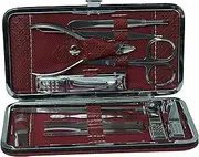 MANOGYAM Stainless Steel Manicure And Pedicure Kit, Pedicure Tools for Feet, Nail Clipper Set Nail Tools Manicure Kit Set of 16 Pcs Travel & Grooming Kit with Luxurious Case