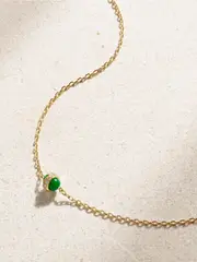 [L'Atelier Nawbar] L'Atelier Nawbar - The Chlorine 18-karat Gold, Enamel And Diamond Necklace - Green - One size One size Green