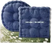Chair Bench Pads Cushions Indoor Outdoor Garden Swing 3 2 1 Seater Cushion Patio seat Long Foam Padded mat Home Furniture Replacement for Round Square Rectangular(Blue,55x100 cm)