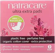 Natracare Ultra Extra Normal Period Pads with Wings 12 Pack, 12 count, Pack of 12