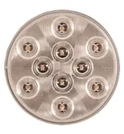 Optronics BUL-43CB 4 Inch Round Sealed Clear LED Utility Light - 10 Diode