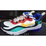 2019 七月 NIKE AIR MAX 270 REACT (GS) 運動鞋 慢跑鞋 白藍黑綠紅 BQ0103-001