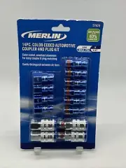 Merlin 14Pc. Color-Coded Automotive Coupler & Plug Kit 57629