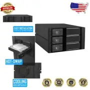 Trayless 3-Bay Hard Drive Enclosure - Supports SATA III & SAS 6 Gbps