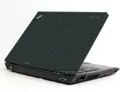 LEATHER Vinyl Lid Skin Cover Decal fits IBM Thinkpad T410 Laptop