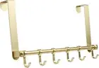 Over The Door Hooks, Moving 6-Hooks Over Door Coat Rack for Hanging, Sturdy Door