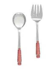 Tiramisu Wrapped in Red Salad Server Set