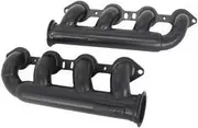 Aeroflow GM LS Twin Turbo Manifolds Pair Forward Facing V-Band - AF8200-2000