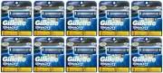 Gillette Mach3 Turbo Razor Blade Cartridges. 8 Count (10 Pack)