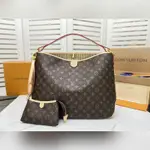 二手精品 LOUIS VUITTON DELIGHTFUL MM 路易威登 單肩包 手提包 托特包 棕色 M40353