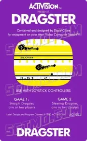 Atari 2600 Replacement Label - Dragster