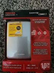 Toshiba | Portable Hard Drive | PC + Mac | Canvio Connect | 1TB