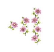 Border Flowers Machine Embroidery design. Cross stitch pattern. Floral ornament.