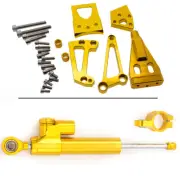 FXCNC CNC Steering Damper Mounting Bracket Kit For ER-6N NINJA400 2009-2011