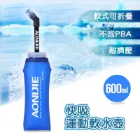 在飛比找蝦皮購物優惠-【環島百貨】BH-111 快吸運動軟水壺 600ML 便攜水