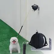 Heavy Duty Wall Mount Retractable Dog Tie out Cable for Small to Large Dogs-No Tangle Tie out Rope for Secure Yards/Garden-Heavy Duty Retractable Dog Leash-Ultimate Line for Outside Extends to 16.5 Ft