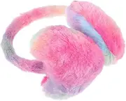[Kichvoe] Winter Ear Muffs Faux Fur Warm Earmuffs Plush Heart Shaped Outdoor Ear Warmers Cold Weather Ear Covers Fuzzy Earmuffs
