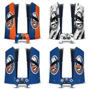 NHL NEW YORK ISLANDERS VINYL SKIN FOR SONY PS5 PRO DIGITAL EDITION BUNDLE