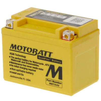 Motobatt MBTX4U Quadflex 12V AGM Battery