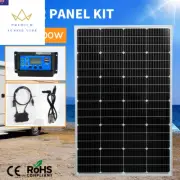12V 300W Solar Panel Kit Mono Caravan Camping Power Controller Charging USB Home