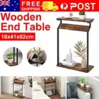 Stylish C Shaped End Table with Side Storage Bag Living Room Bedroom AU Gift