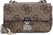 [GUESS] Eliette Logo Mini Convertible XBody Flap Latte Logo, Latte logo