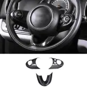 For Mini Cooper Clubman F54 Dry Carbon Fiber Steering Wheel Switch Cover Trim