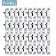 40Pack Paddle Rocker Switch Single Pole Wall On/Off UL Listed for Lights Ceiling