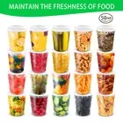 Deli Storage Containers Microwave-safe Food Airtight Plastic with Lids Bpa-free