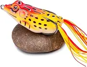 Plastic Fishing Bait 13g 6cm Soft Tube Bait Frog Bait with Fishing Hooks Artificial 3D Eyes Topwater Frog Bait Sinking Lures