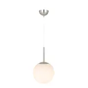 Bailey Nickel Opal Glass Ball Pendant Light