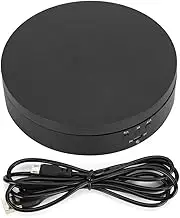 2‑4KG Motorized Rotating Display Stand, 360 Degree Rotating Display Stand, Electric Rotating Turntable with Low Noise for Shop Jewelry, Collectible Display Black