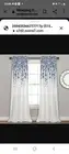 Lush Weeping Flowers Curtains Navy & Blue Room Darkening Window Panels Pair Set